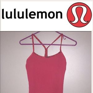 Lululemon  power y tank top w/ built in shelf bra